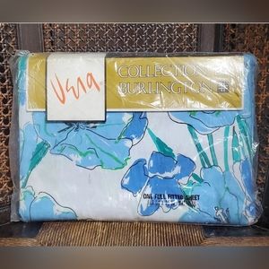Vintage Vera Neumann "Springtime" Full Fitted Sheet NOS
